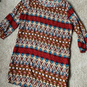 Boho thigh length dress